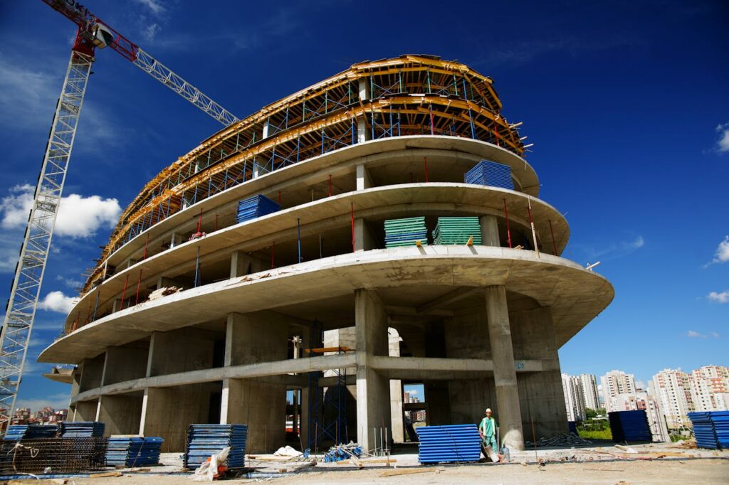 Unfinished Gray Concrete Building